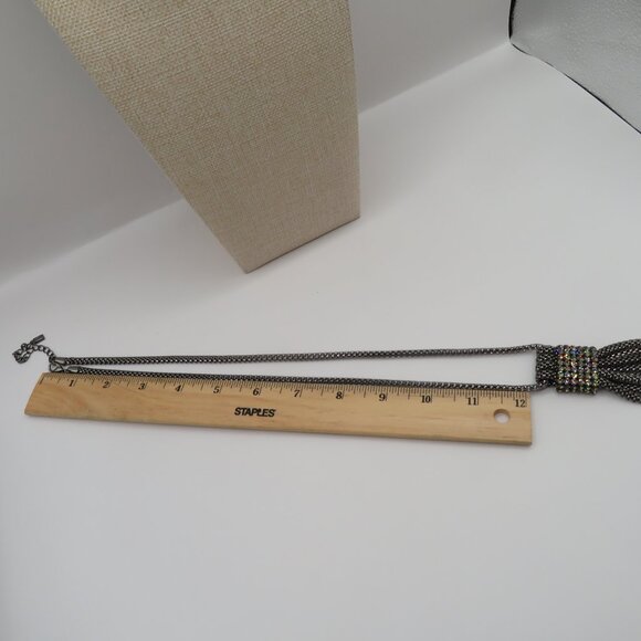 Melania Trump Metallic Black Crystal Necklace - Picture 10 of 10